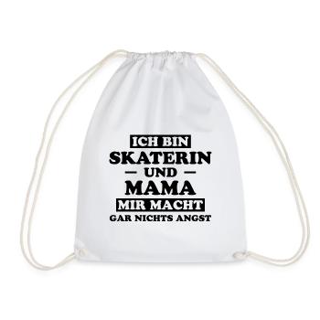 Skaterin Lustiger Spruch Skating Skaterin Geschenk - Turnbeutel - Weiß - Vorne
