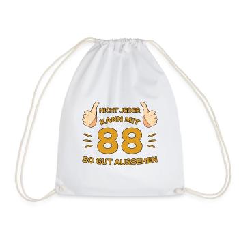 88. Geburtstag Geschenk 88 Jahre Jahrgang Geschenk - Turnbeutel - Weiß - Vorne