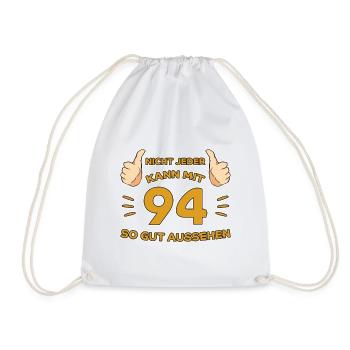 94. Geburtstag Geschenk 94 Jahre Jahrgang Geschenk - Turnbeutel - Weiß - Vorne