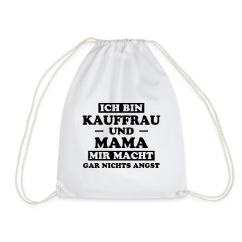 Kauffrau Spruch Verkäuferin Fun Kauffrau Geschenk - Turnbeutel - Weiß - Vorne