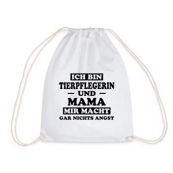Tierpflegerin Spruch Lustig Tierpflegerin Geschenk - Turnbeutel - Weiß - Vorne