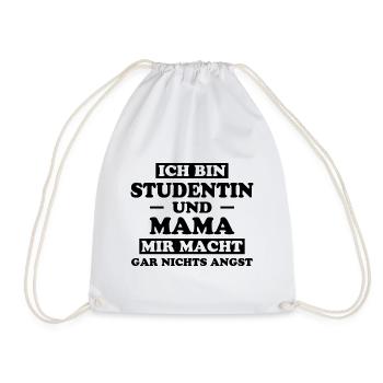 Studentin Spruch Universität Studentin Geschenk - Turnbeutel - Weiß - Vorne