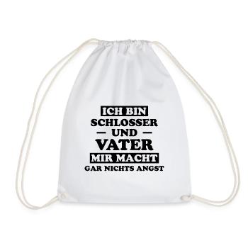Schlosser Beruf Lustiger Spruch Schlosser Geschenk - Turnbeutel - Weiß - Vorne