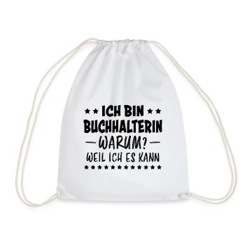 Buchhalterin Spruch Finanzen Buchhalterin Geschenk - Turnbeutel - Weiß - Vorne