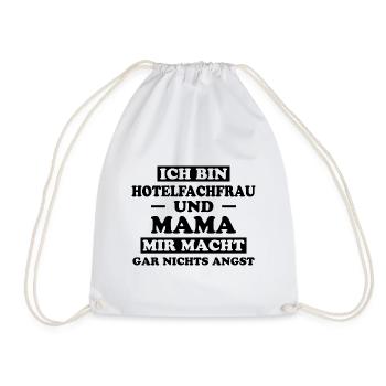 Hotelfachfrau Spruch Lustig Hotelfachfrau Geschenk - Turnbeutel - Weiß - Vorne