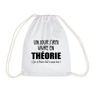 Un Jour J'irai Vivre en Théorie - Sac de sport léger - blanc - Devant