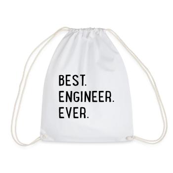 engineer - Drawstring Bag - white - Front