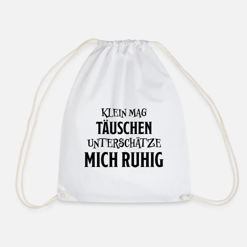 Klein Winzig Lustiger Spruch Kind Baby Geschenk - Turnbeutel - Weiß