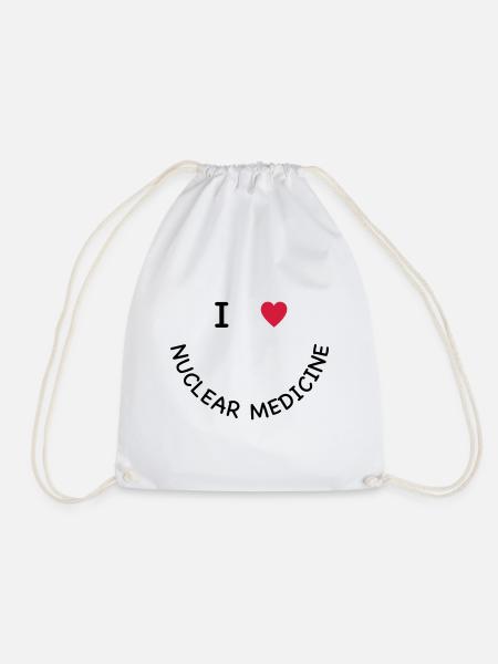 J'aime la médecine nucléaire - Sac de sport léger - blanc