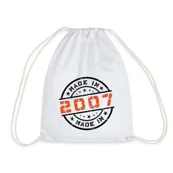 Année de naissance Anniversaire Né en - Fabriqué en 2007 - Sac de sport léger - blanc - Devant