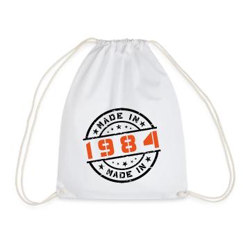 Année de naissance Anniversaire Né en - Fabriqué en 1984 - Sac de sport léger - blanc - Devant