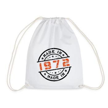 Année de naissance Anniversaire Né en - Fabriqué en 1972 - Sac de sport léger - blanc - Devant