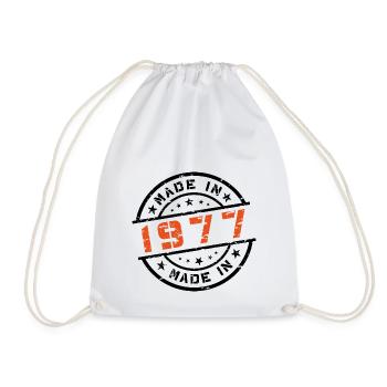 Année de naissance Anniversaire Né en - Fabriqué en 1977 - Sac de sport léger - blanc - Devant