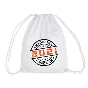Année de naissance Anniversaire né en - Fabriqué en 2021 - Sac de sport léger - blanc - Devant
