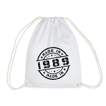 Année de naissance Anniversaire Né en - Fabriqué en 1989 - Sac de sport léger - blanc - Devant
