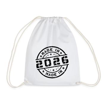 Année de naissance Anniversaire Né en - Fabriqué en 2026 - Sac de sport léger - blanc - Devant