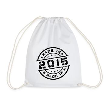 Année de naissance Anniversaire Né en - Fabriqué en 2015 - Sac de sport léger - blanc - Devant