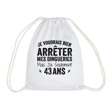 I'm 82 years old - Birthday 82 years old, 82 years old - Drawstring Bag - white - Front
