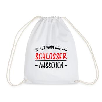 Schlosser Beruf Lustiger Spruch Schloss Geschenk - Turnbeutel - Weiß - Vorne