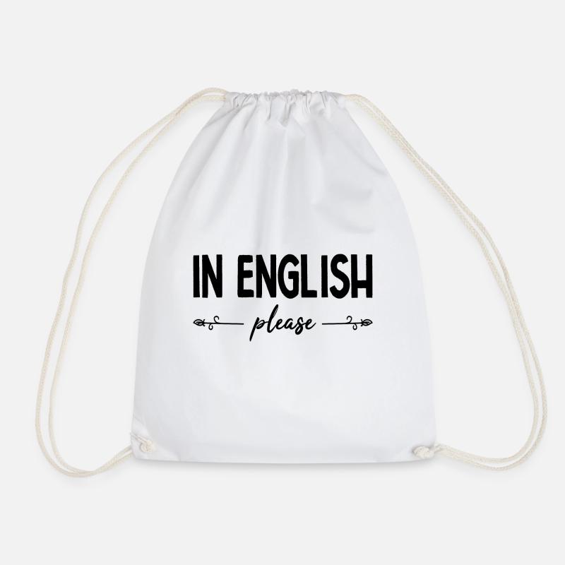 Auf Englisch unterrichten Sie bitte Englisch Business Humor - Turnbeutel - Weiß