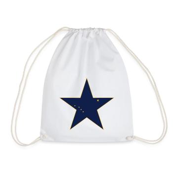 Alaska Fan T-Shirt – USA Style - Drawstring Bag - white - Front