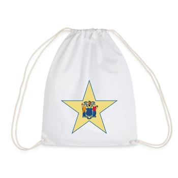 New Jersey Fan T-Shirt – Perfect for fans! - Drawstring Bag - white - Front