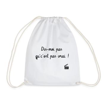 Dis-moi pas qu'c'est pas vrai ! Citation Série H - Sac de sport léger - blanc - Devant