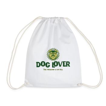 Dog Lover i love dogs - Turnbeutel - Weiß - Vorne