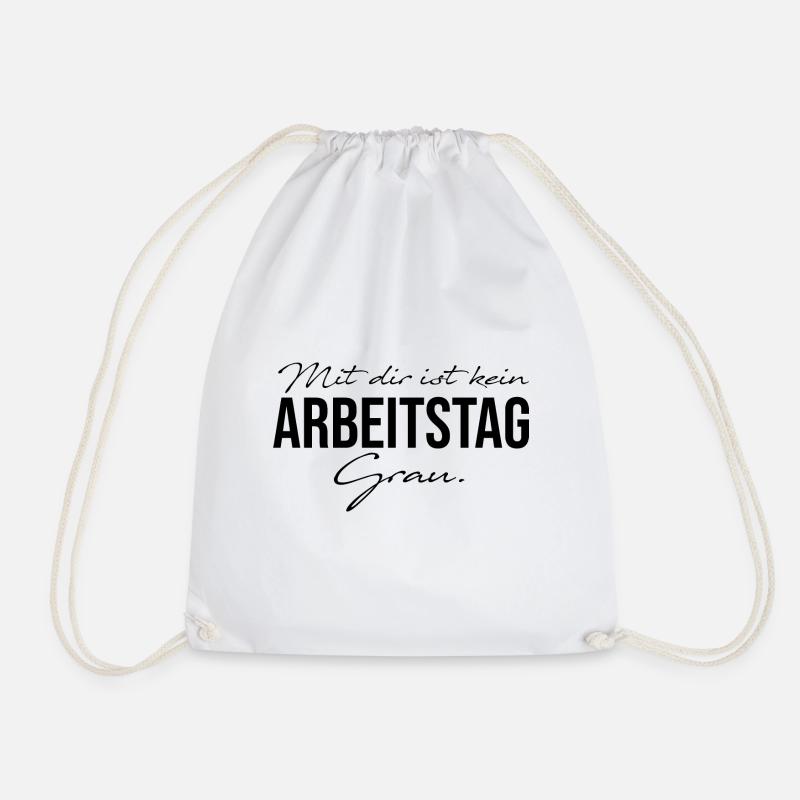 Schön Arbeit, Kollegen, Kollegen, Spruch, Geschenkidee - Turnbeutel - Weiß