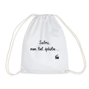 Sabri, mon bel éphèbe... Citation Série H - Humour - Sac de sport léger - blanc - Devant