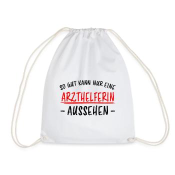 Arzthelferin Beruf Lustiger Spruch Arzt Geschenk - Turnbeutel - Weiß - Vorne