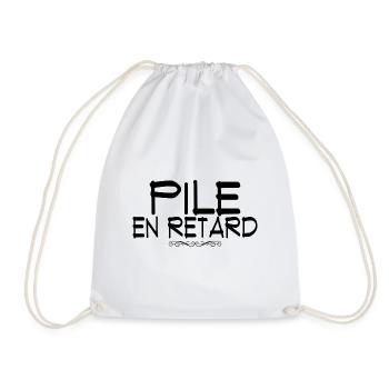 pile en retard - Sac de sport léger - blanc - Devant