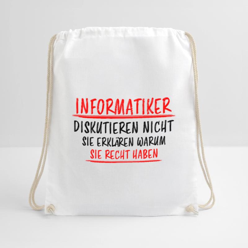 Informatiker Lustig Spruch Programmierer Geschenk Turnbeutel