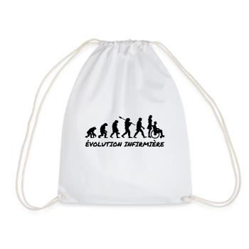 évolution infirmière - Sac de sport léger - blanc - Devant