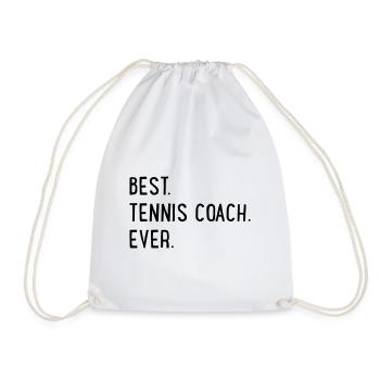 Tennis Coach - Drawstring Bag - white - Front