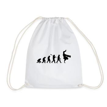 Hip-Hop-Breakdance-Evolution - Hip-Hop-Geschenkidee - Turnbeutel - Weiß - Vorne