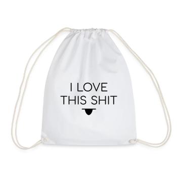 J’adore ce spruch de merde - Sac de sport léger - blanc - Devant