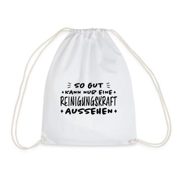 Reinigungskraft Spruch Haushalt Putzfrau Geschenk - Turnbeutel - Weiß - Vorne