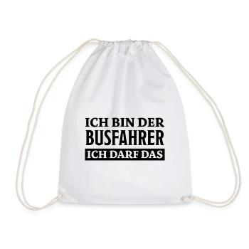 Busfahrer Spruch Beruf Lustiges Busfahrer Geschenk - Turnbeutel - Weiß - Vorne