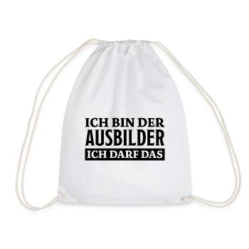 Ausbilder Spruch Beruf Lustiges Ausbilder Geschenk - Turnbeutel - Weiß - Vorne