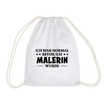 Malerin Spruch Malermeister Beruf Malerin Geschenk - Turnbeutel - Weiß - Vorne