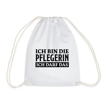 Pflegerin Spruch Pflegekraft Pflegerin Geschenk - Turnbeutel - Weiß - Vorne