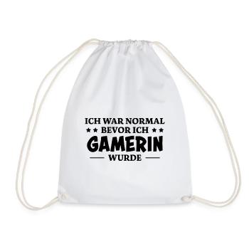 Gamerin Spruch Videospiel Sprüche Gamerin Geschenk - Turnbeutel - Weiß - Vorne