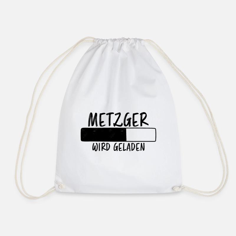 Metzger Spruch Fleischer Lustiges Metzger Geschenk - Turnbeutel - Weiß