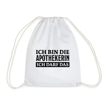 Apothekerin Spruch Apotheke Apothekerin Geschenk - Turnbeutel - Weiß - Vorne