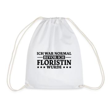 Floristin Spruch Floristik Witz Floristin Geschenk - Turnbeutel - Weiß - Vorne