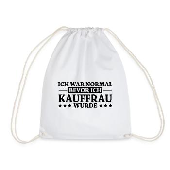 Kauffrau Spruch Verkäuferin Witz Kauffrau Geschenk - Turnbeutel - Weiß - Vorne