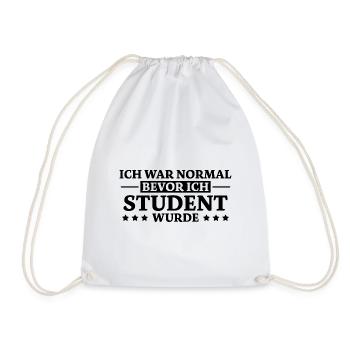 Student Spruch Uni Universität Student Geschenk - Turnbeutel - Weiß - Vorne