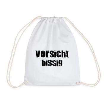 Beware of Snappy Black - Drawstring Bag - white - Front