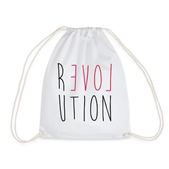 Revolution Love - Drawstring Bag - white - Front